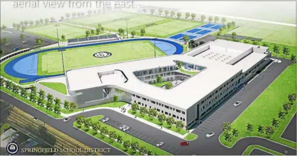  ?? DIGITAL FIRST MEDIA FILE PHOTO ?? This is a sketch of the new Springfiel­d High School.