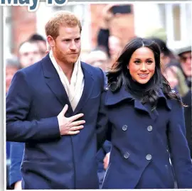  ??  ?? Prince Harry and Meghan Markle