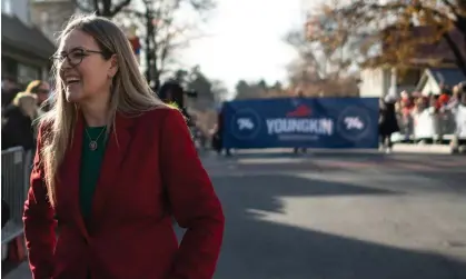  ?? Andrew Caballero-Reynolds/AFP/Getty Images ?? Wexton, at a parade in Middleburg, Virginia, on 4 December 2021, plans to spend ‘valued time’ with family and friends. Photograph: