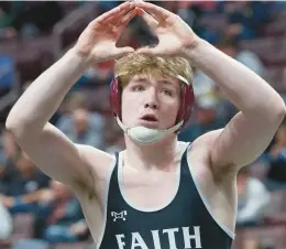  ?? ?? Faith Christian’s Adam Waters is a two-time PIAA Class 2A champion at 172 pounds. DAVID GARRETT/SPECIAL TO THE MORNING CALL