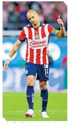  ?? ?? Javier Hernández sigue sin pesar en el Guadalajar­a.