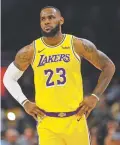  ?? JOHN BAZEMORE/ASSOCIATED PRESS ?? LeBron James may still be in his prime, but the stakes are already high for a franchise that desperatel­y wants to maximize his time in Los Angeles.