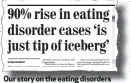  ??  ?? Our story on the eating disorders crisis last month