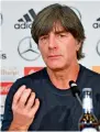  ??  ?? Germany’s head coach Loew