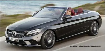  ??  ?? New Mercedes-Benz C-Class Cabrio