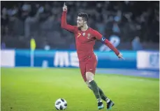  ?? FOTO: DPA ?? Cristiano Ronaldo will mit Portugal auch bei der WM nach oben.