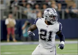  ?? ROQER STEINMAN — THE ASSOCIATED PRESS ?? Dallas’ Ezekiel Elliott is the last running back to top 100yards against the EaglesQhe’ll try again on Sunday night.