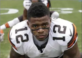  ?? BOB LEVERONE — ASSOCIATED PRESS FILE ?? Josh Gordon is making his case to be reinstated by the NFL. On Oct. 10, he posted a video detailing his drug use to “Uninterrup­ted,” a media platform for athletes