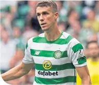  ??  ?? Celtic’s Jozo Simunovic