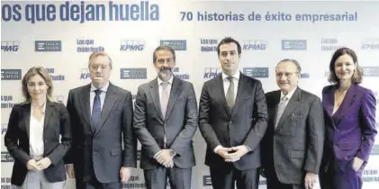  ?? JOSÉ LUIS ROCA ?? De izquierda a derecha: Ainhoa Moll, Andrés Sendagorta, Juanjo Cano, Carlos Cuerpo, Javier Moll, y Cristina Cuadrado.