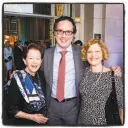  ??  ?? Cissie Swig
(left), S.F. Opera General Director Matthew Shilvock and ACT Artistic Director Carey Perloff.