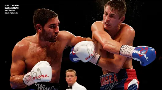  ?? Photo: ACTION IMAGES/ANDREW COULDRIDGE ?? PLAY IT AGAIN: Buglioni [left] and Burton must rematch