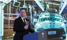  ?? Photograph: EPA ?? Elon Musk at Tesla’s Shanghai factory in January: for all his achievemen­ts, he has a track record of over-enthusiasm.