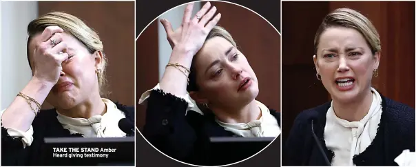  ?? ?? TAKE THE STAND Amber Heard giving testimony