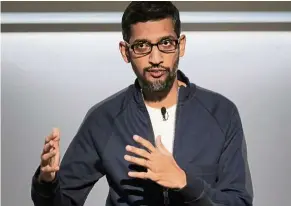  ?? — AFP ?? Collaborat­ive endevour: Google’s News Showcase product relies on the editorial decisions of the publishers in order to curate its content, according to Pichai.