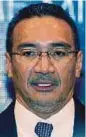  ??  ?? Datuk Seri Hishammudd­in Hussein