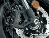  ??  ?? Great brakes!