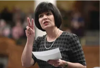  ?? JUSTIN TANG/THE CANADIAN PRESS ?? Health Minister Ginette Petitpas Taylor said pot will go on sale in all provinces and territorie­s at the same time.