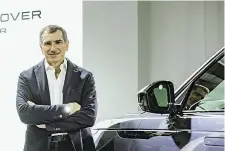  ?? ?? Marco Santucci, presidente e a.d. di Jaguar-land Rover Italia, con la Velar