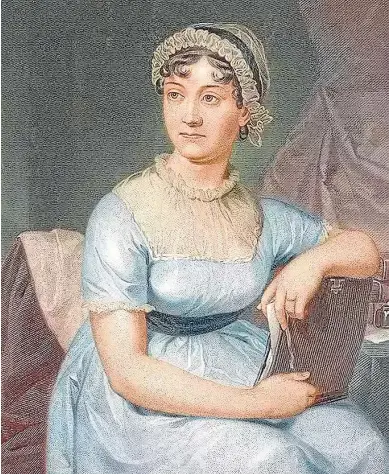  ?? ?? Un dibujo de época de la novelista Jane Austen, adaptada en muchas ocasiones al cine.