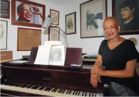  ?? FOTO JAIME PÉREZ ?? La maestra de piano Teresita Gómez fue la encargada de abrir el Festival, en el auditorio del Museo.