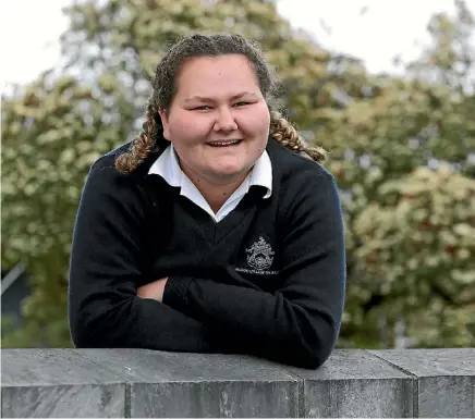  ?? MARION VAN DIJK ?? ‘‘I want to bring that new knowledge back with me and feed it back into the school and the surroundin­g community as much as possible.’’
Abby Robinson Nelson College for Girls Abby Robinson is going to Auckland for the Festival for the Future.