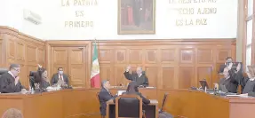  ?? ?? l La Segunda Sala de la Suprema Corte discutió ayer el tema de la reforma energética impulsada por el actual Gobierno federal.