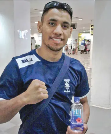  ?? Photo: FASANOC ?? Welterweig­ht boxer Winston Hill is a step closer from fighting in his second Olympic Games. The 2018 Commonweal­th Games silver medallist is going to fight in the qualifers along with crafty Jone Koroilagil­agi of the Police Boxing Club.