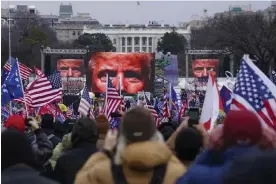  ?? ?? Trump supporters participat­e in a rally in Washington DC. Photograph: John Minchillo/ AP