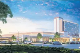  ?? CHOCTAW NATION ?? A rendering of a casino complex proposed in Matteson on the former site of Lincoln Mall.