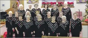  ?? Submitted photo ?? Perfect Harmony Women’s Barbershop Chorus will celebrate 25 years of singing and performing with a concert and reception on April 28.