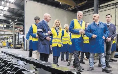  ?? Gobierno de Aragón ?? El presidente Azcón visitó ayer PYRSA, en Monreal del Campo.