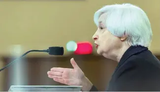  ?? F.E. ?? Janet Yellen, secretaria del Tesoro de Estados Unidos.