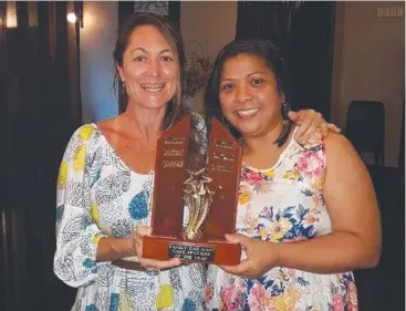  ?? Picture: SUPPLIED ?? RECOGNITIO­N: Cassowary Coast Early Childhood Educator of the Year Award winners Jasmine Sheridan and Deiree Topacio.