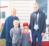  ??  ?? Beate Gabrielsen with husband Thomas Osterhaus and children Jesper (9) and Amalie (7).