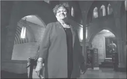  ?? CP PHOTO ?? Sen. Yvonne Boyer poses for a photo in the foyer of the Senate on Parliament Hill in Ottawa on Oct. 23. Tubal ligations carried out on unwilling Indigenous women is one of the “most heinous” practices in health care happening across Canada, says Boyer, a Metis lawyer and former nurse who is now a senator for Ontario.