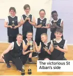  ??  ?? The victorious St Alban’s side