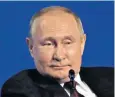  ?? ?? Vladimir Putin said Russia could withstand EU sanctions in his latest speech