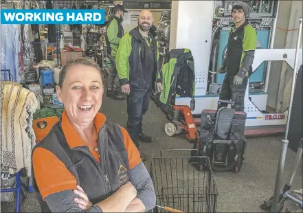  ??  ?? Alison Rumble says they’ve spent years building their business up by working hard, now they’re betting their customer service will pay off, upgrading their plant while COVID-19 quietens their dry-cleaning turnover. PHOTO: DUBBO PHOTO NEWS