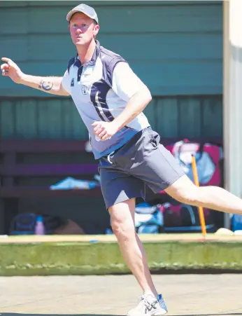  ?? Picture: MIKE DUGDALE ?? FOCUSED: City of Geelong’s Aaron Hyatt is leading the skippers’ list.