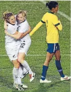  ?? Photo: GETTY IMAGES ?? Happy days: The Football Ferns drew twice with Brazil in 2014.