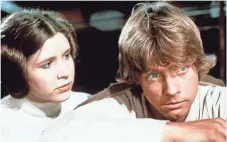  ?? DISNEY ?? Hamill says he and Fisher sometimes fought like brother and sister, “but we loved each other. ... We could rely on each other, and there’s a deep respect.” Fisher died in December.