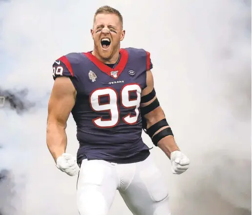  ?? KEVIN JAIRAJ/USA TODAY SPORTS ?? Adding JJ Watt amid a series of bold moves raises the Cardinals’ profile in a big way.