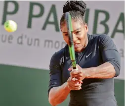  ?? — AFP ?? US tennis player Serena Williams in action in this file picture.