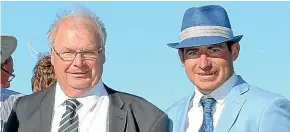  ??  ?? Michael (left) and Matthew Pitman trained a winning double at Riccarton yesterday. RACE IMAGES CHCH