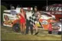  ?? RICH KEPNER - FOR DFM ?? John McGovern picked up his first career 25lap NASCAR Sportsman feature on Saturday night at Grandview Speedway.