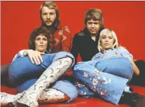  ?? WENN.COM ?? Back in the 1970s, the Swedish pop group Abba, which includes Anni-frid Lyngstad, left, Benny Andersson, Bjorn Ulvaeus and Agnetha Faltskog, was on top of the pop music world with a number of smash hits, including Dancing Queen, Waterloo and Take a Chance on Me.