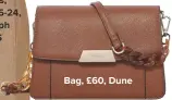  ??  ?? Bag, £60, Dune