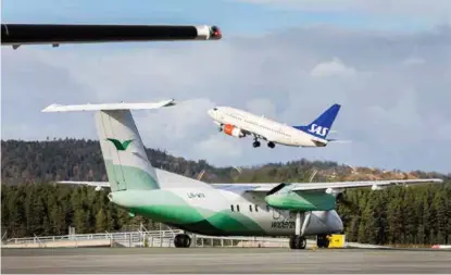  ?? FOTO: GORM KALLESTAD, NTB SCANPIX ?? Både SAS og Widerøe trafikkere­r ruter i Finnmark. Widerøe bekrefter at et av deres fly mistet GPS-signalene i starten av denne uken.