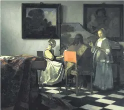  ??  ?? The Concert by Dutch painter Johannes Vermeer is one of the artworks thought smuggled by James ‘Whitey’ Bulger